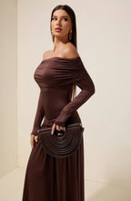 PU Semi-Circular Woven Bag