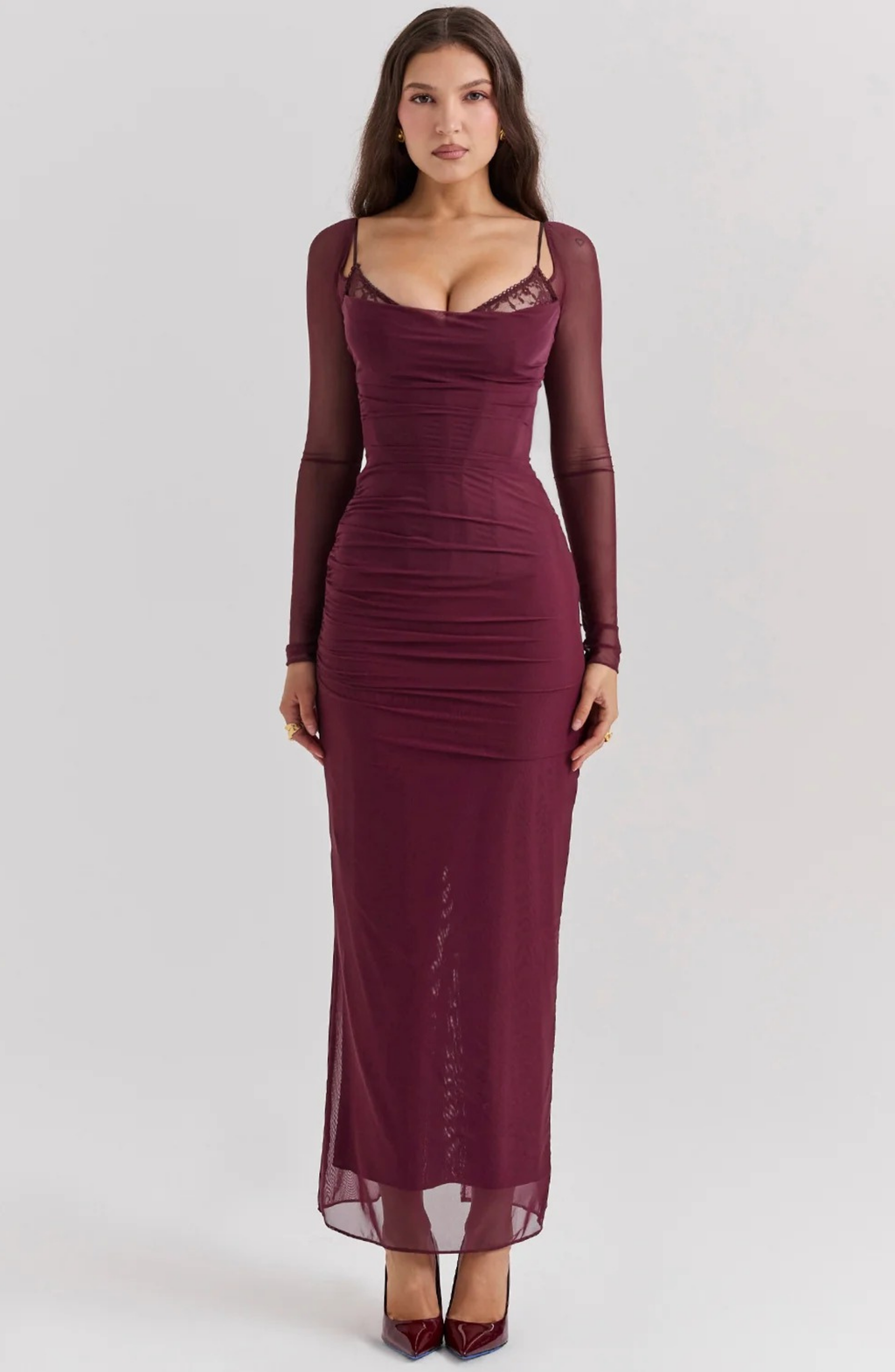 Berry Temptation Maxi Dress