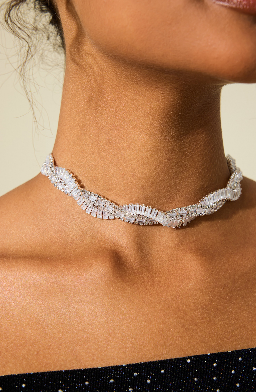 Rhinestone Wrap Necklace