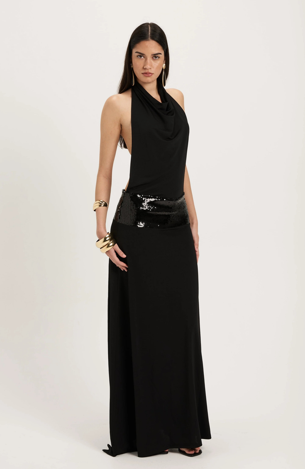 Midnight Whisper Maxi Dress