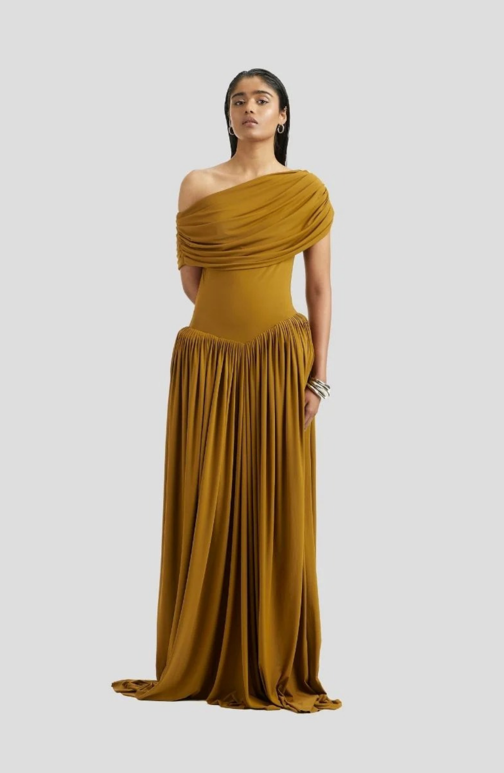 Sabine Maxi Dress in Ochere Yellow