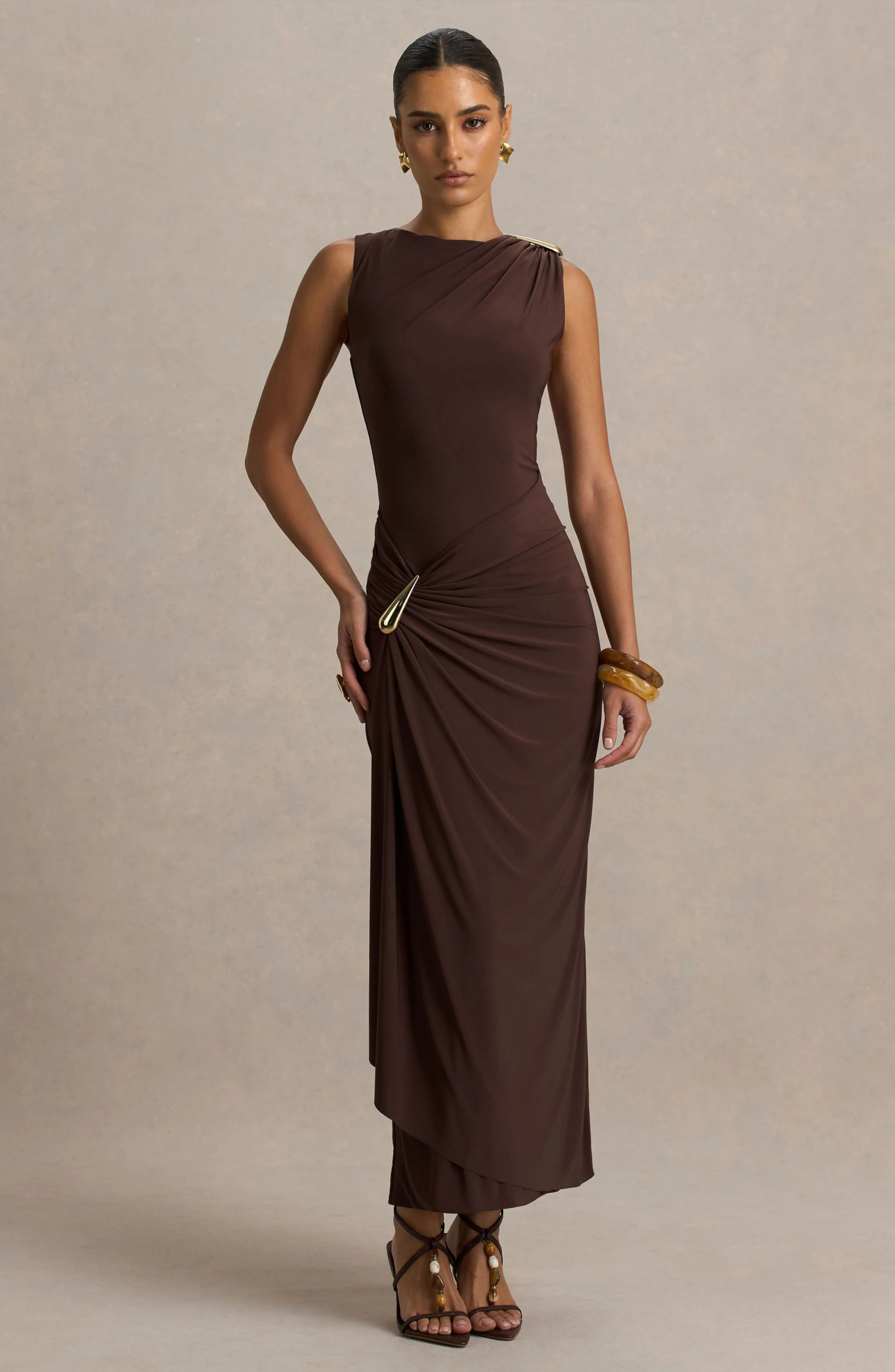 Obsidian Twist Maxi Dress