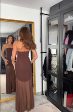 Velvet Sunset Gown Maxi Dress