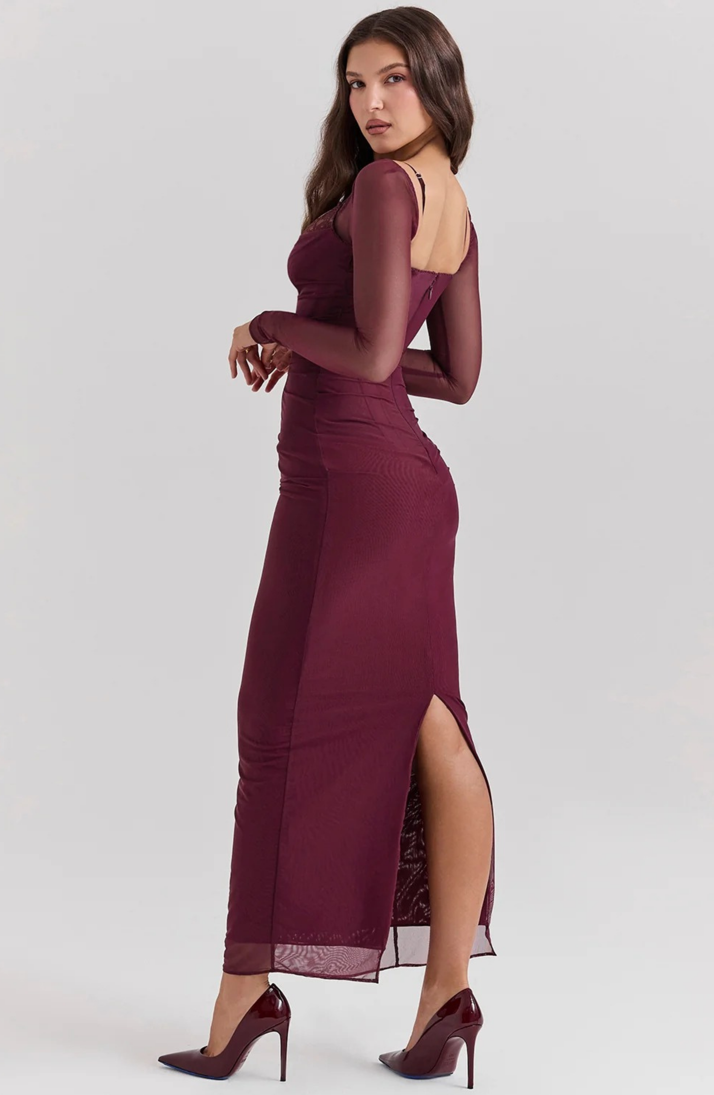 Berry Temptation Maxi Dress