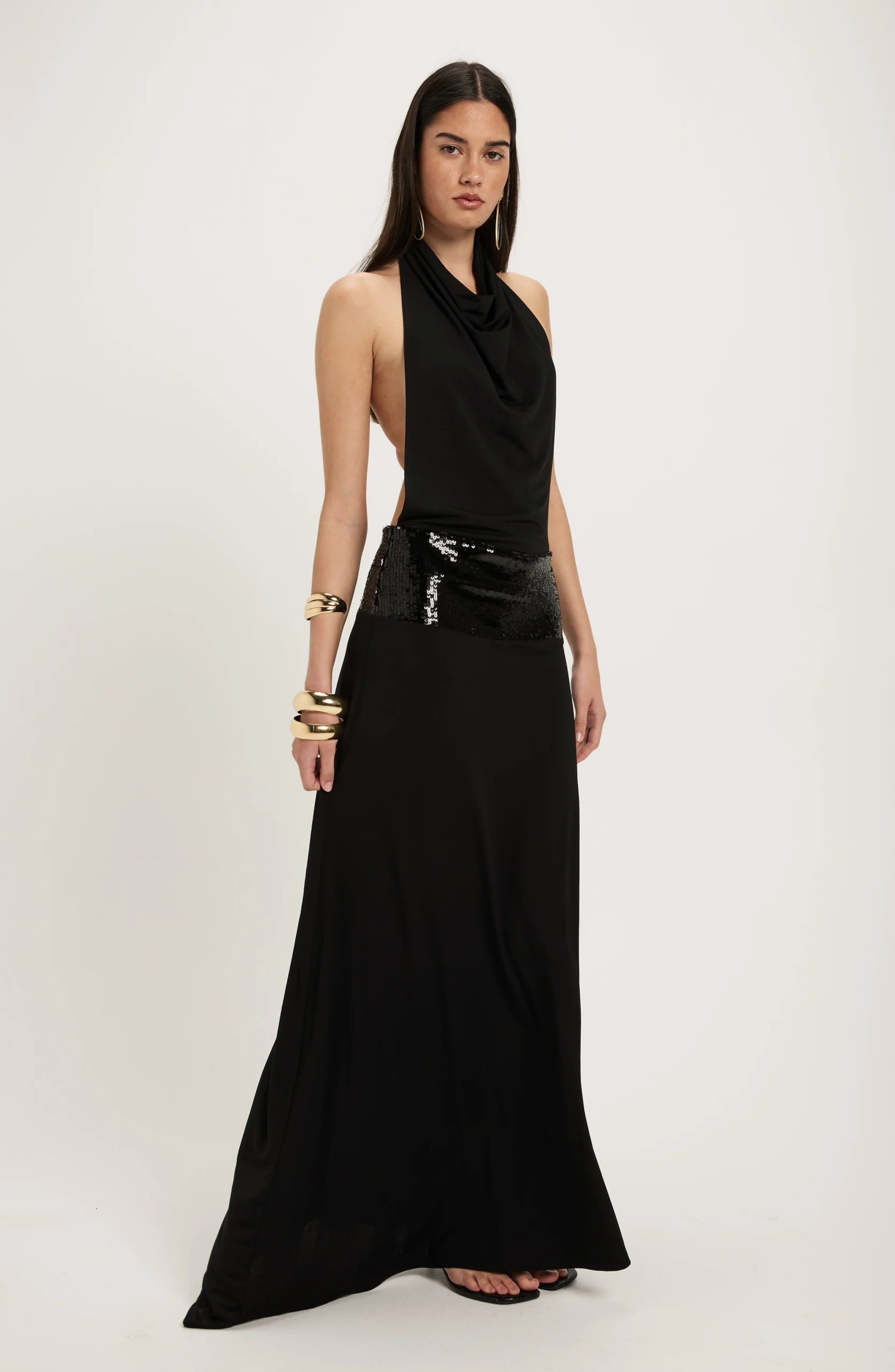 Midnight Whisper Maxi Dress