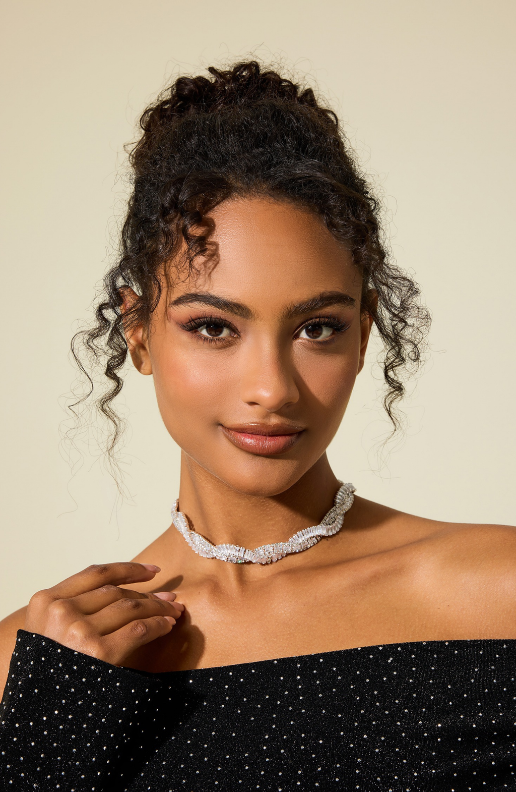 Rhinestone Wrap Necklace