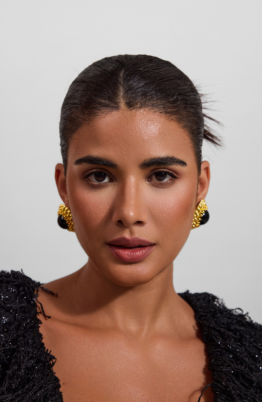 Metal Round Earrings