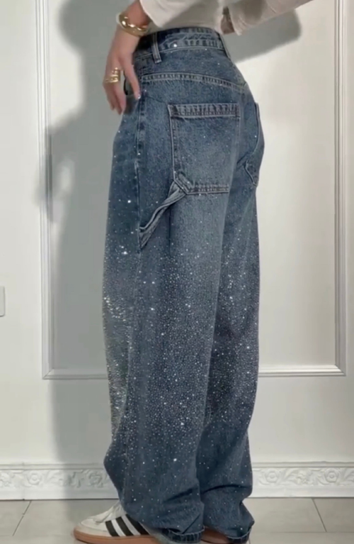 Balloon Carpenter Shine Denim Jeans