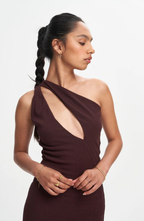 Aria Asymmetric Maxi Dress