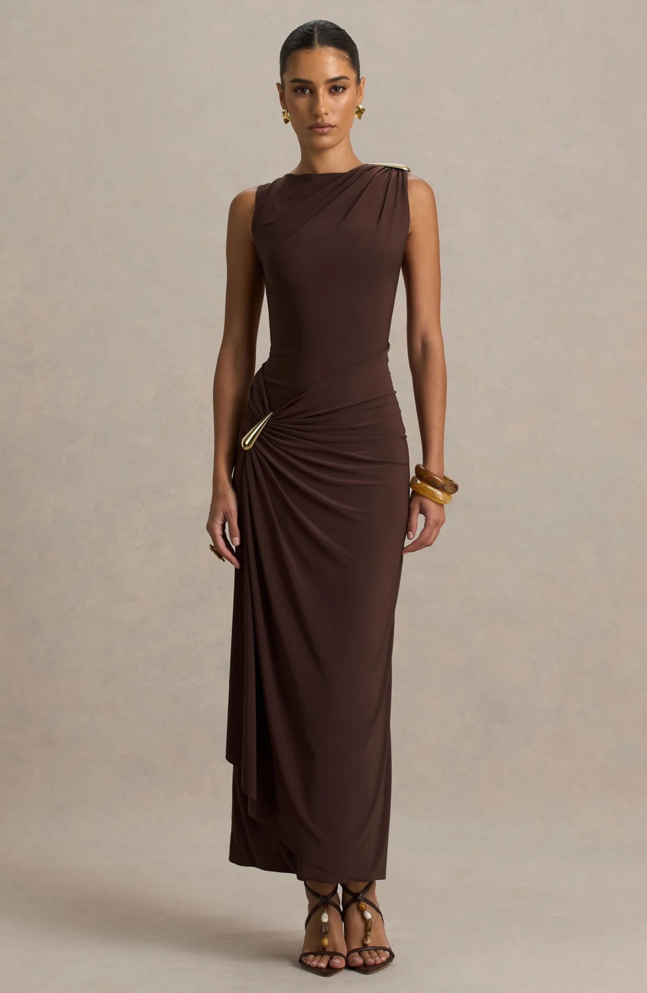 Obsidian Twist Maxi Dress