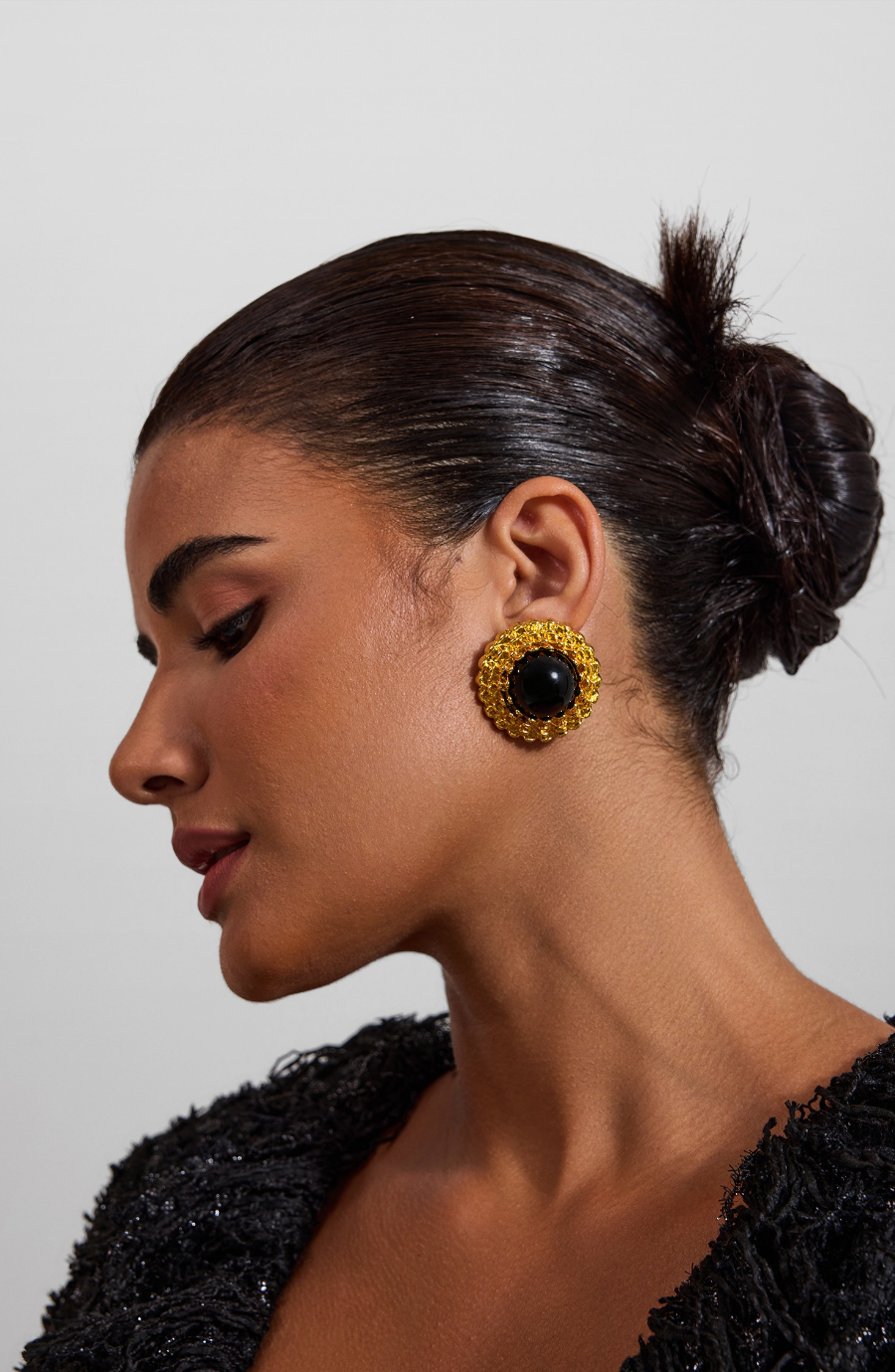 Metal Round Earrings