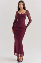 Berry Temptation Maxi Dress