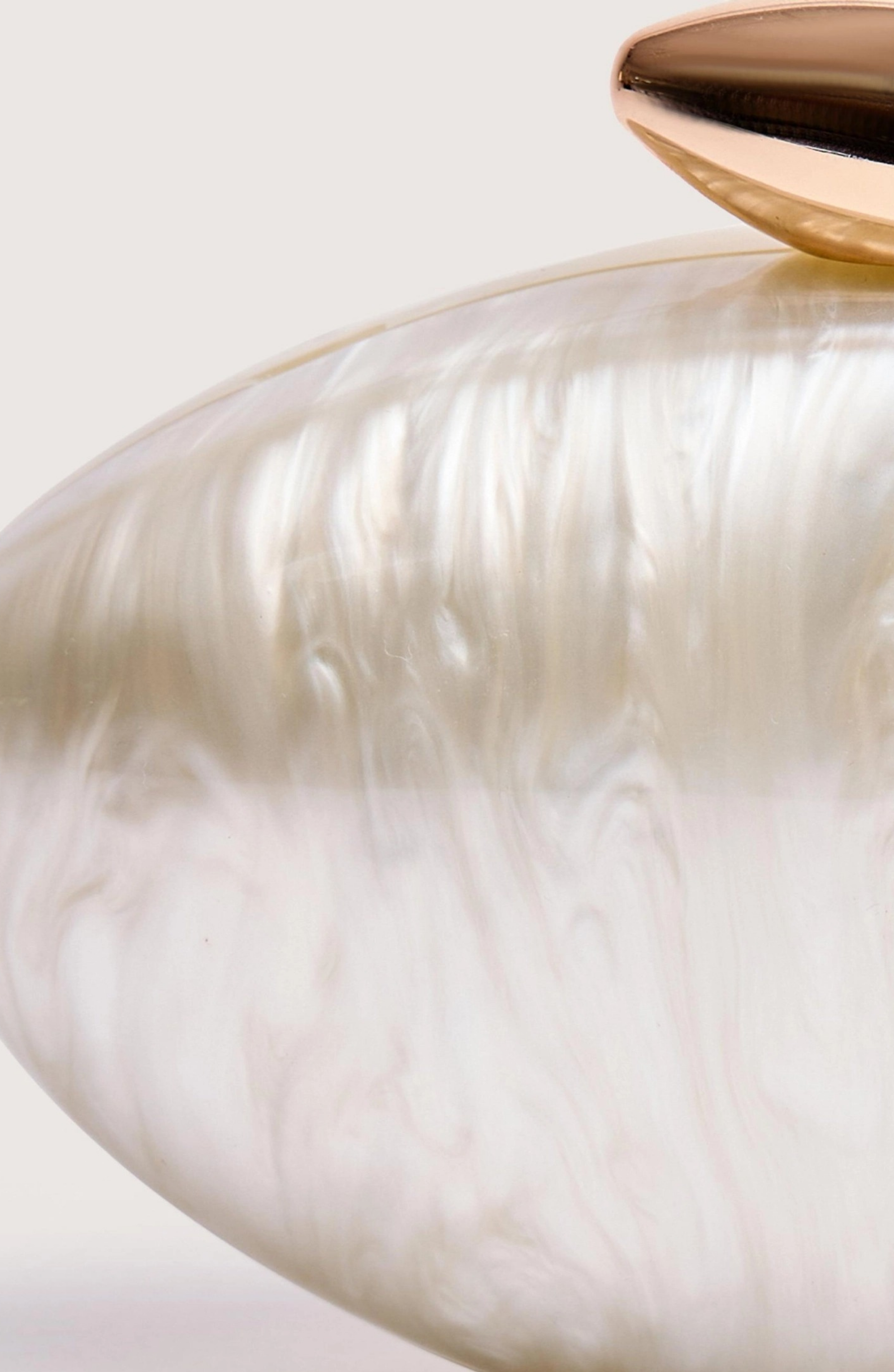 Acrylic Metal Button Clutch Bag