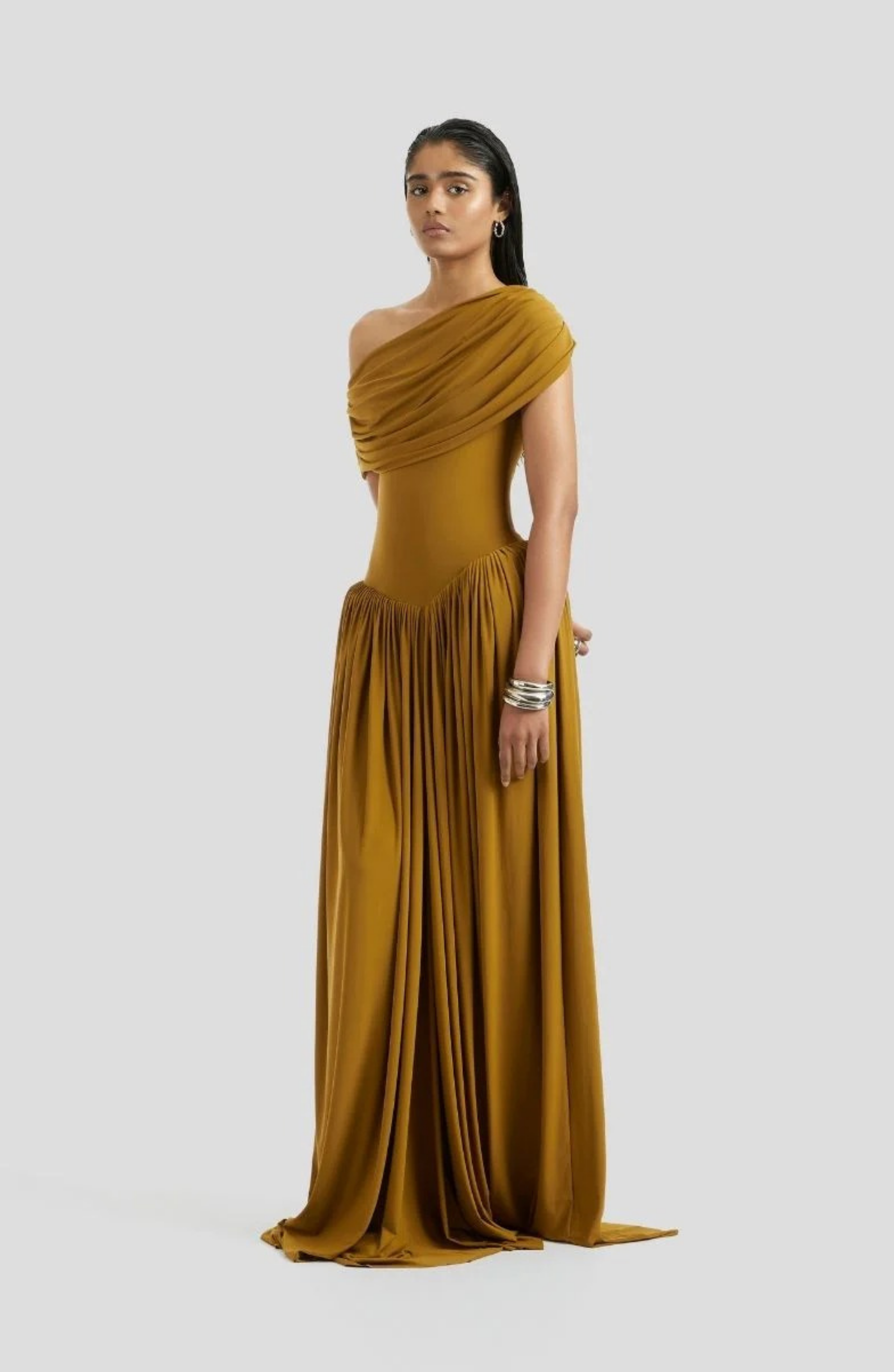 Sabine Maxi Dress in Ochere Yellow