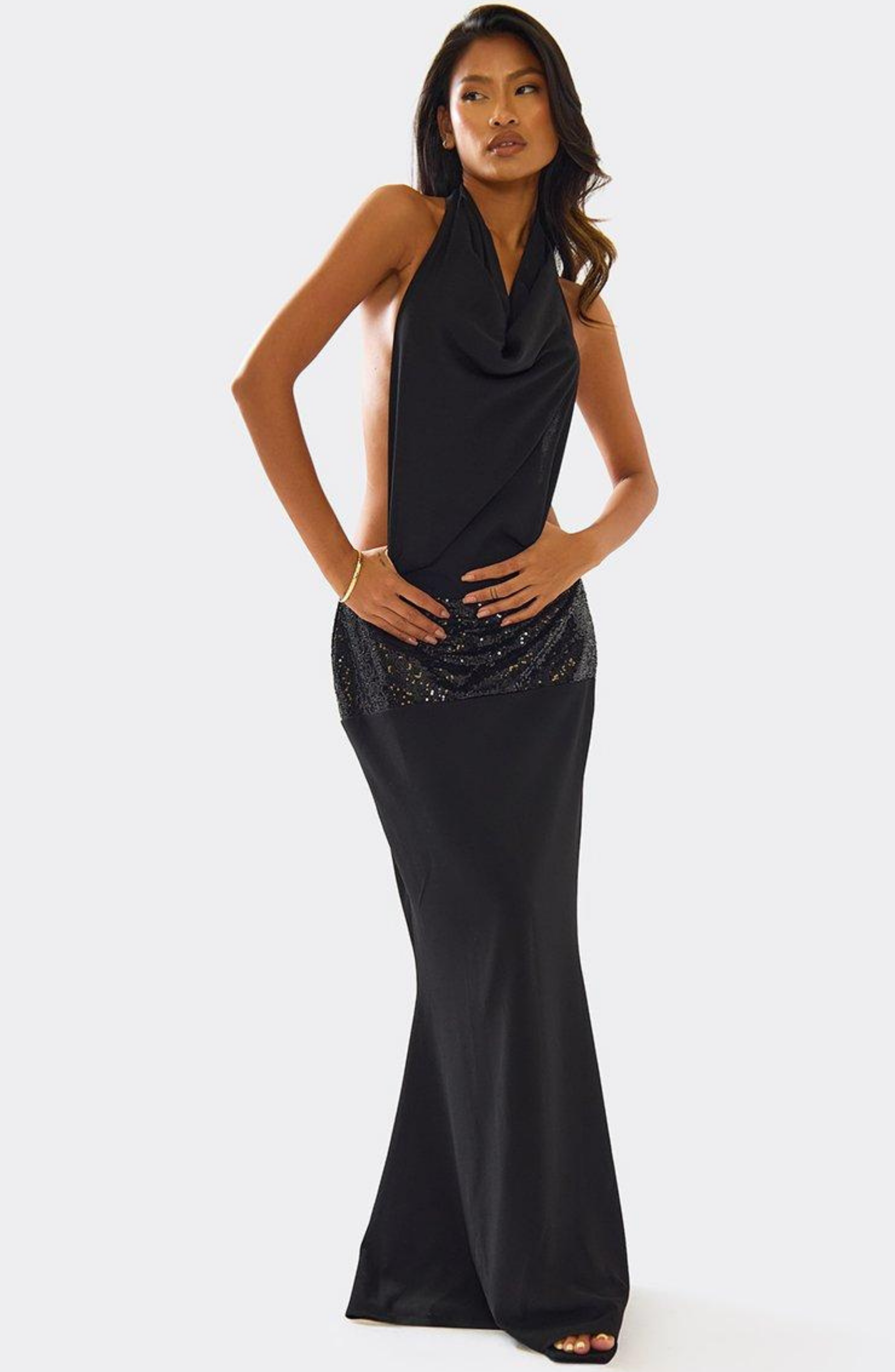 Midnight Whisper Maxi Dress