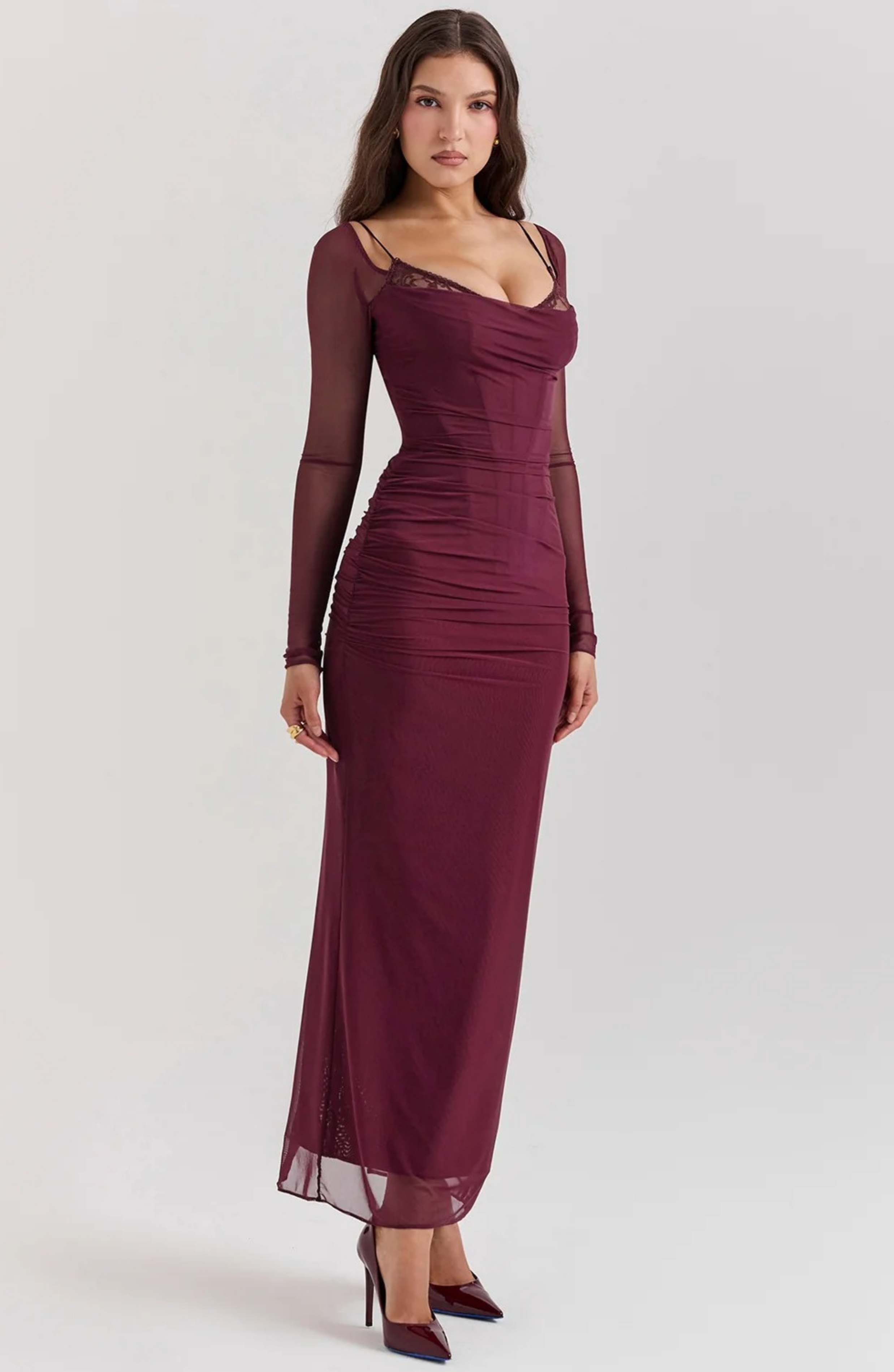Berry Temptation Maxi Dress