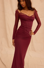 Berry Temptation Maxi Dress